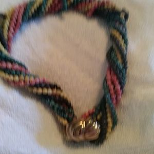 🎃Vintage 4 strand bd choker w/clasp